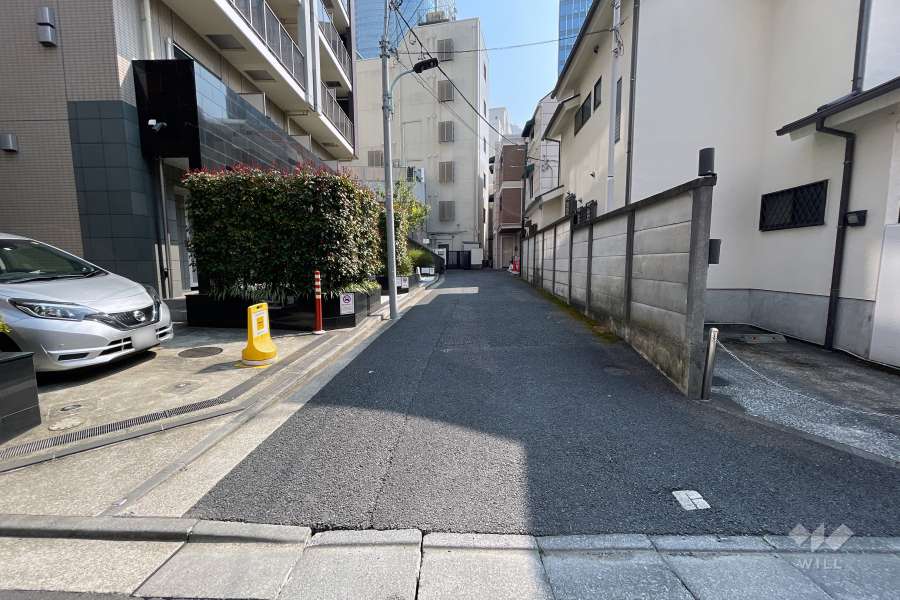敷地南西側前面道路（北西側から）