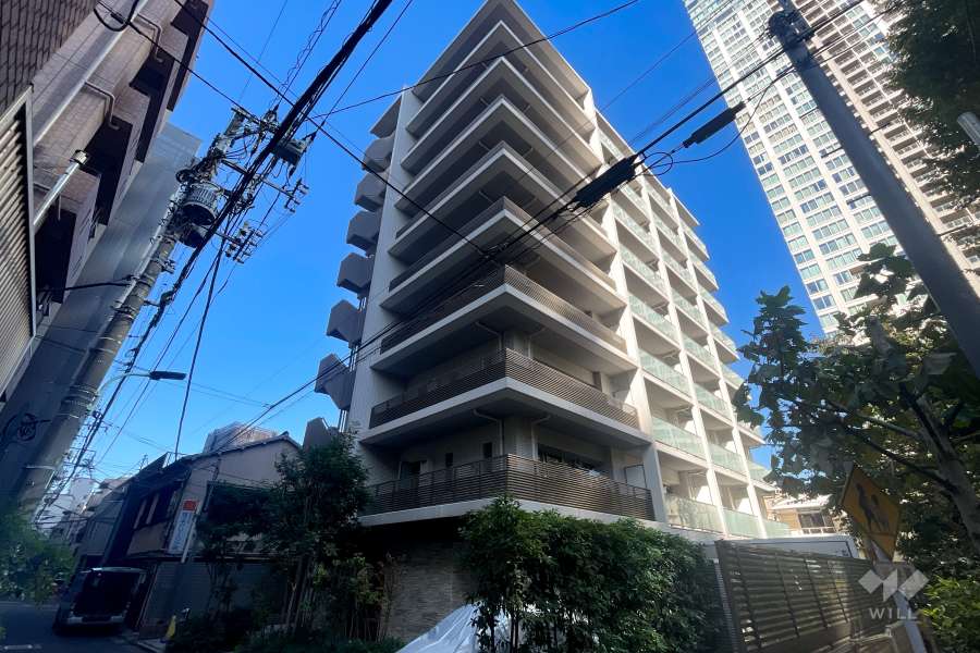 エクセレントシティ白金高輪の外観（南東側から）