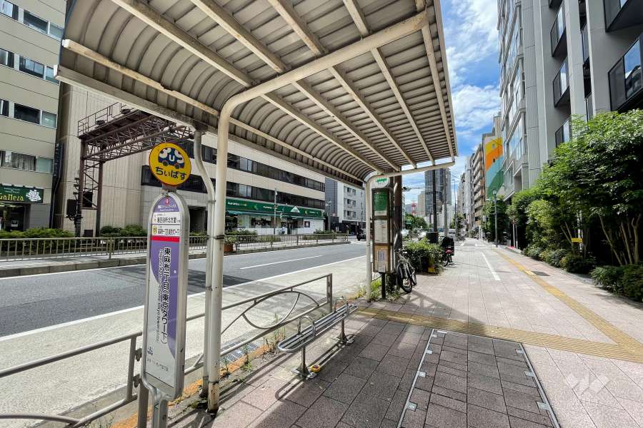 敷地東側の前面道路