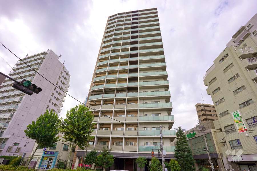 パークリュクス白金高輪の外観（東側から）