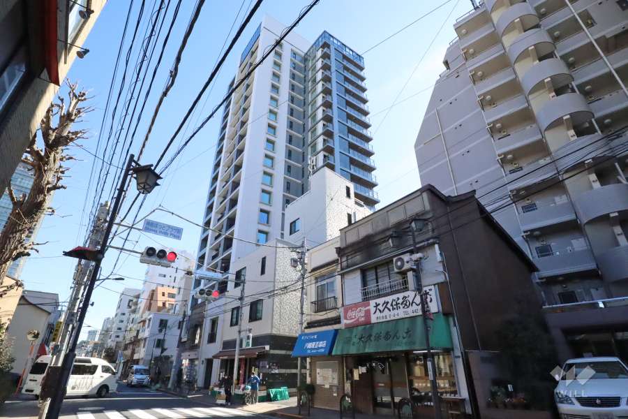 シティタワー白金の外観(北西側から)