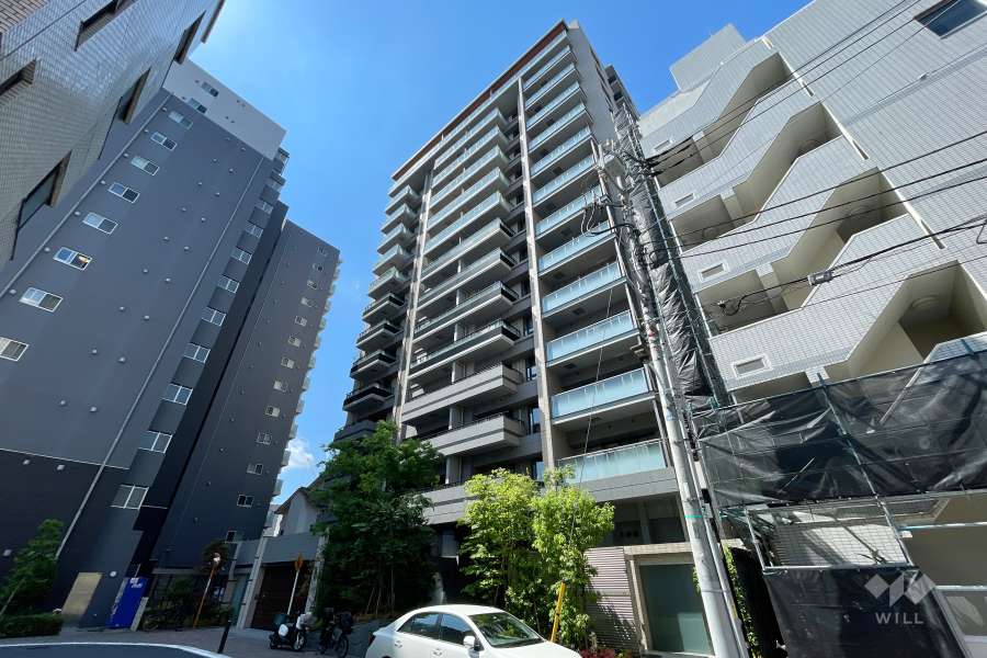 プラウド芝公園の外観（南東側から）