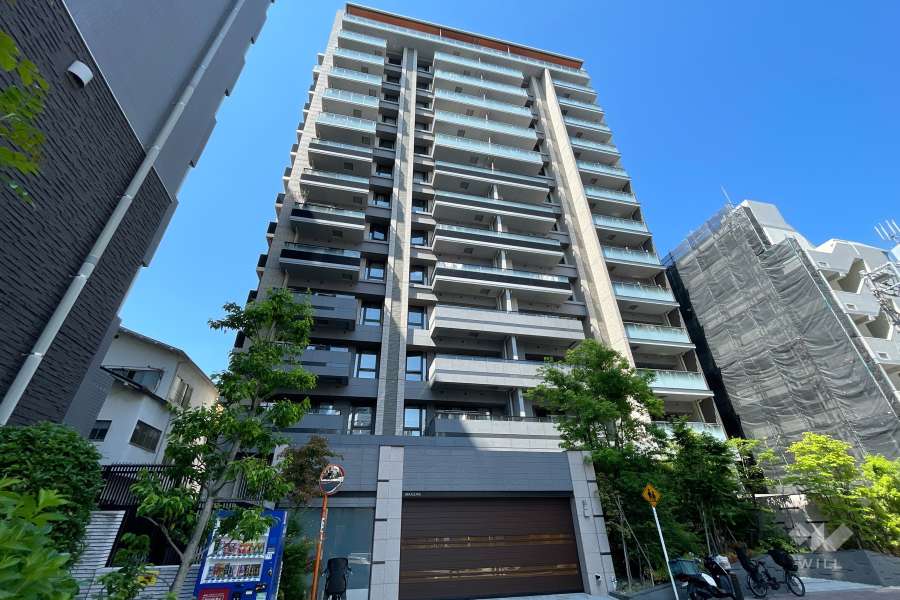 プラウド芝公園の外観（南側から）