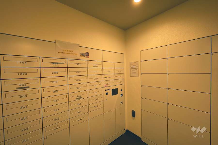 共用ポストと宅配ボックス