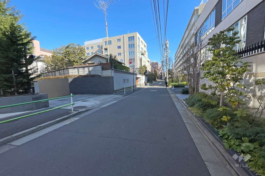 敷地東側の前面道路