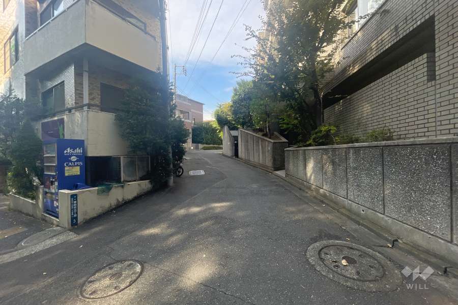 敷地南側の前面道路