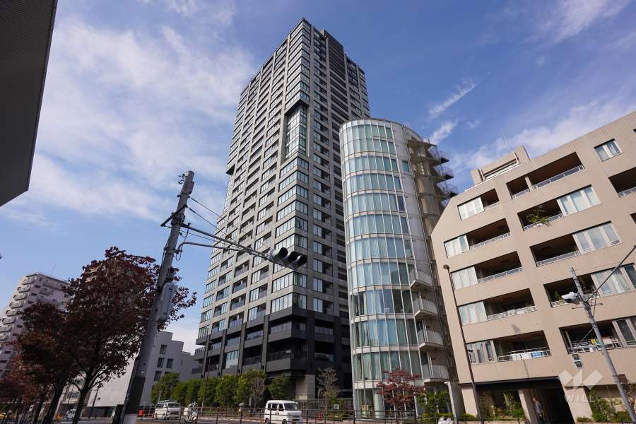 ザパークハウス白金二丁目タワーの外観（南東側から）