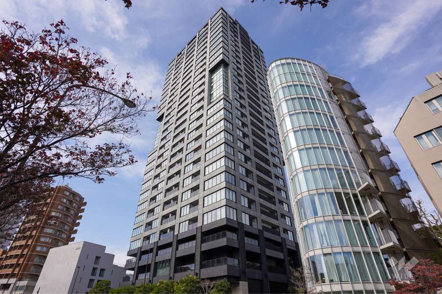 ザパークハウス白金二丁目タワーの外観（南東側から）