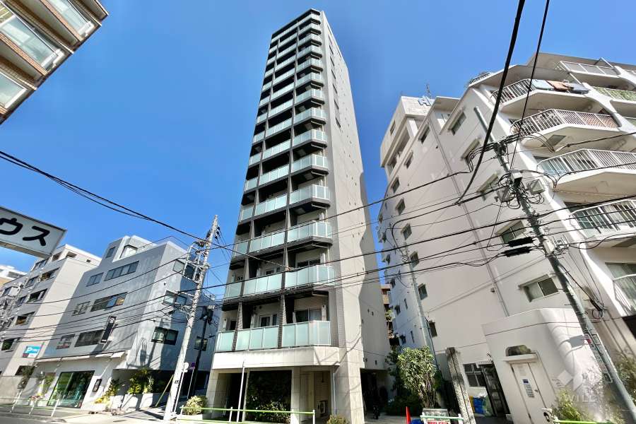 ジェノヴィア麻布十番グリーンヴェールの外観（南側から）