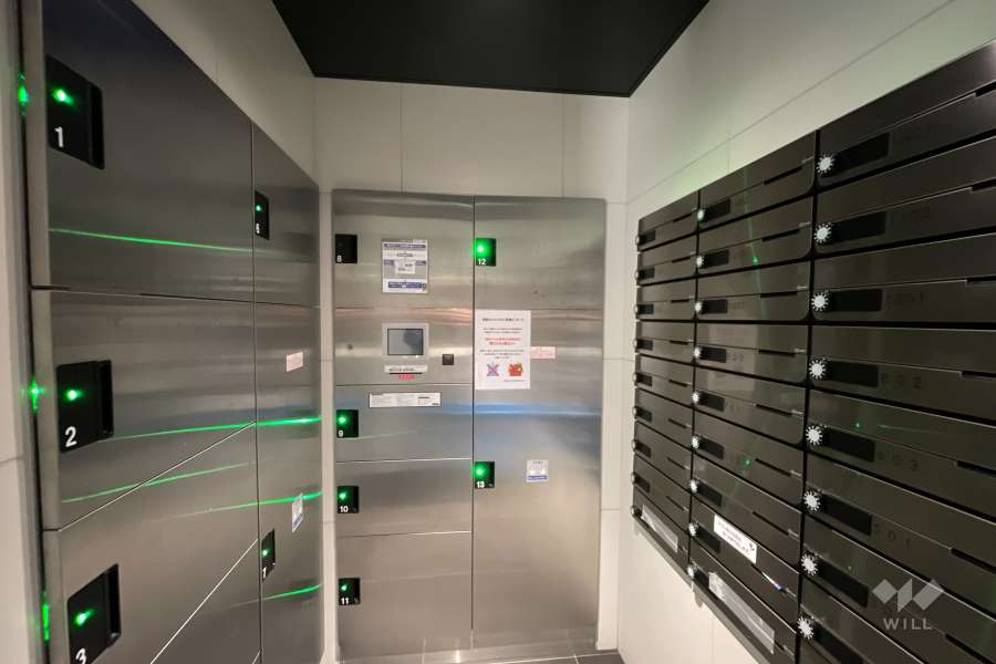 共用ポストと宅配ボックス