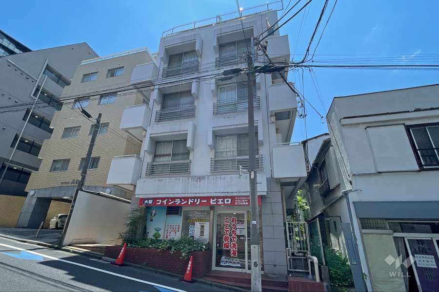 高輪台マンション（高輪1丁目）の外観（北側から）