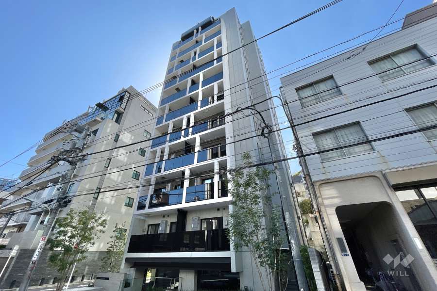 ピアース麻布十番の外観（北東側から）