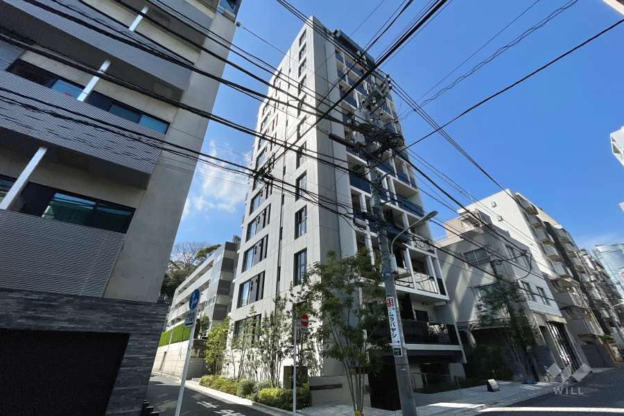 ピアース麻布十番の外観（南東側から）