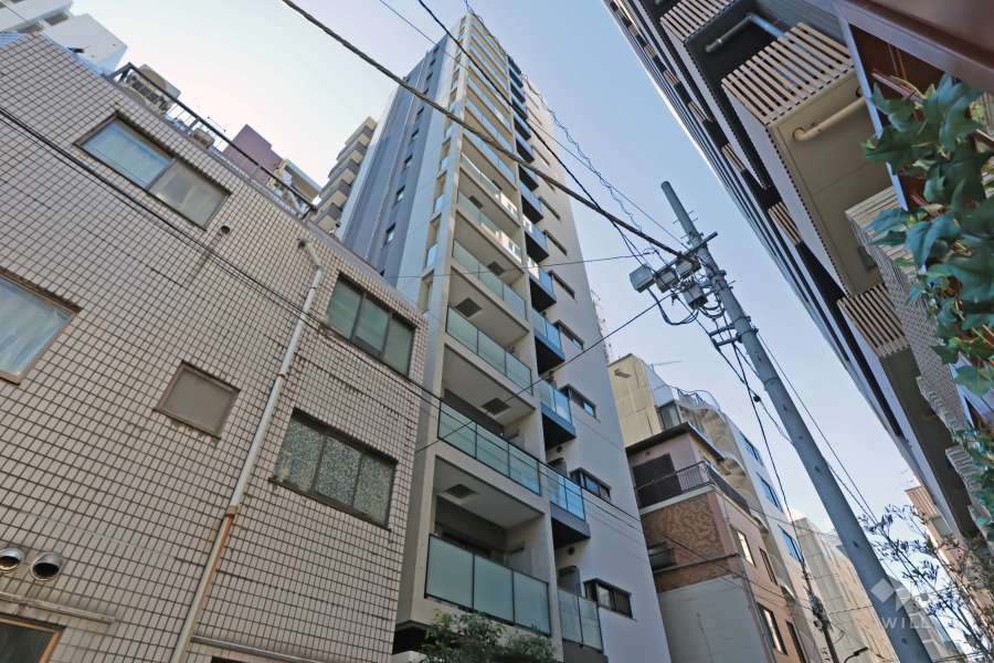 リビオレゾン新橋ネックスの外観(北東側から)