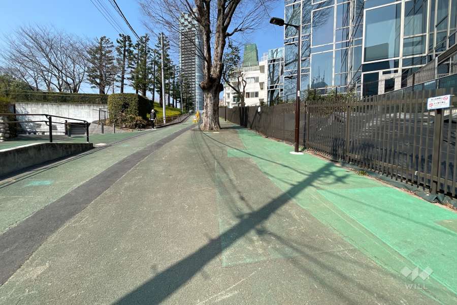 敷地南側の前面道路　