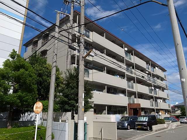 サンマンション東塚口の外観（南西側から）