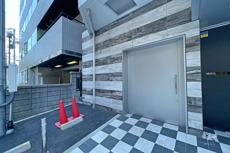 駐輪場の出入り口