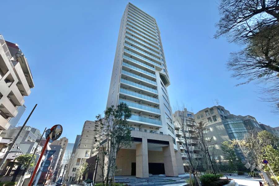 ザパークハウス三田タワーの外観（北西側から）