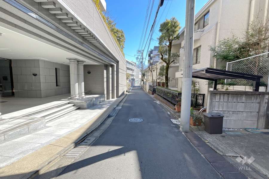 敷地南側の前面道路