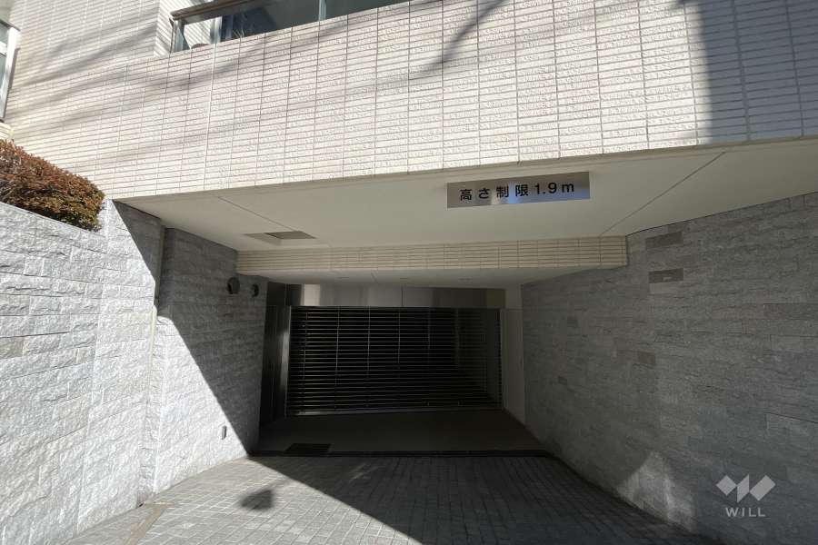 駐車場の出入り口（リングシャッター付き）