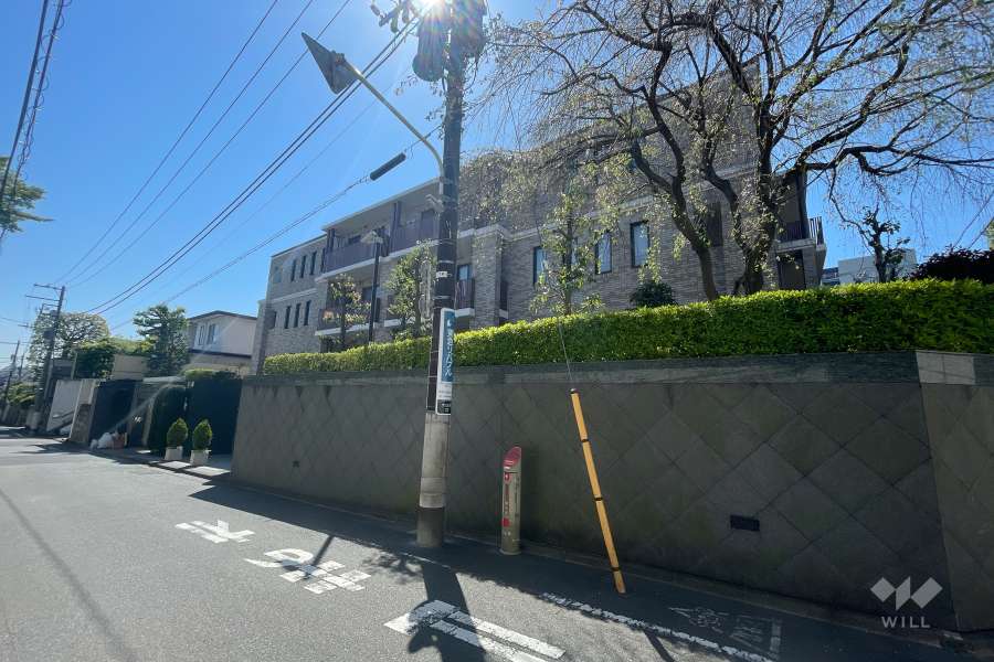 プレステージ代々木大山町の外観（北西側から）