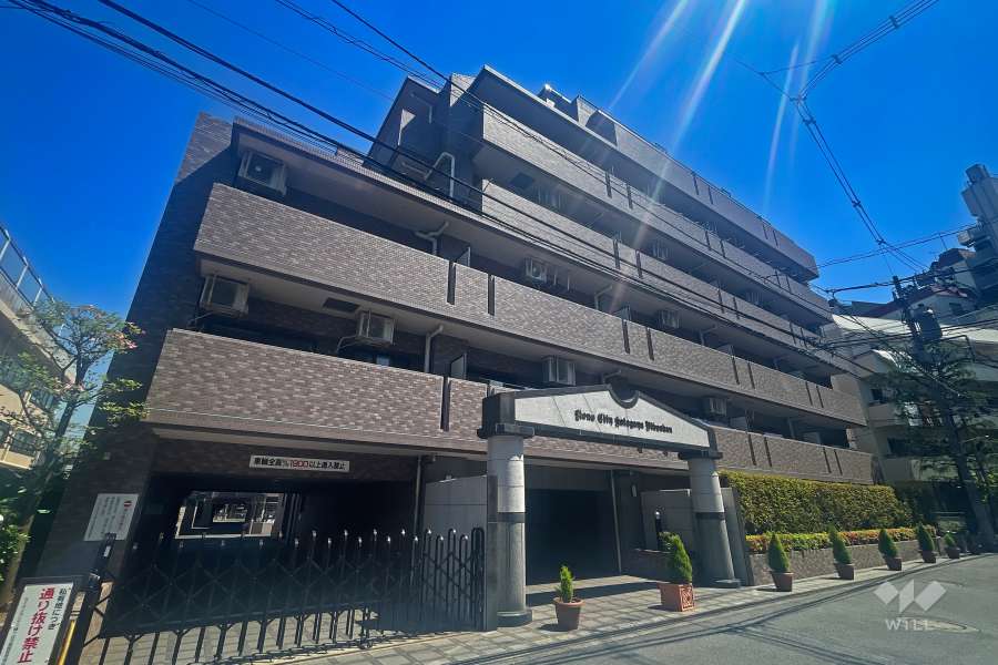 ライオンズシティ幡ヶ谷弐番館の外観（南西側から）