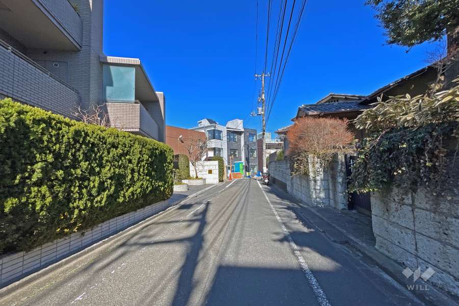 敷地南東側前面道路