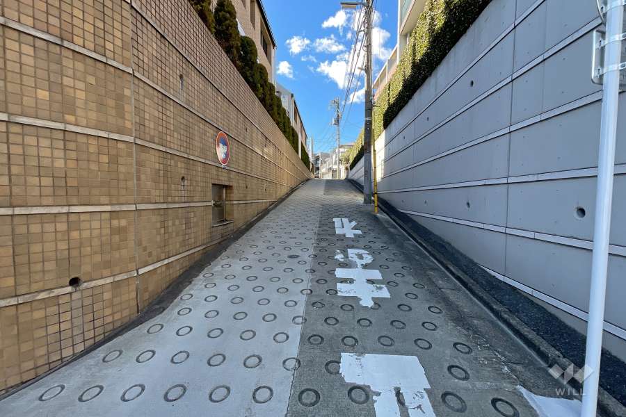 敷地南側の前面道路