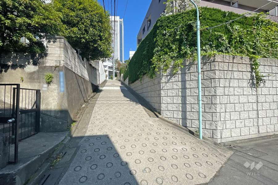 敷地南西側の前面道路