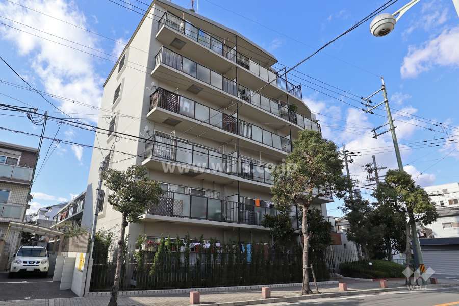 東園田ストークハイツの外観(南東側から)