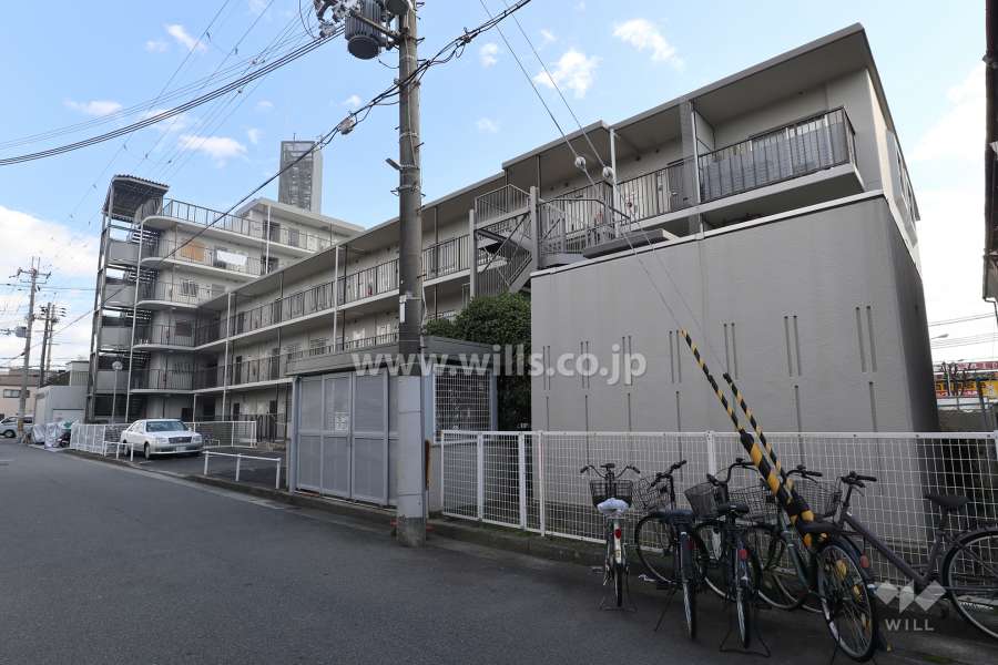 東園田ストークハイツの外観(北西側から)