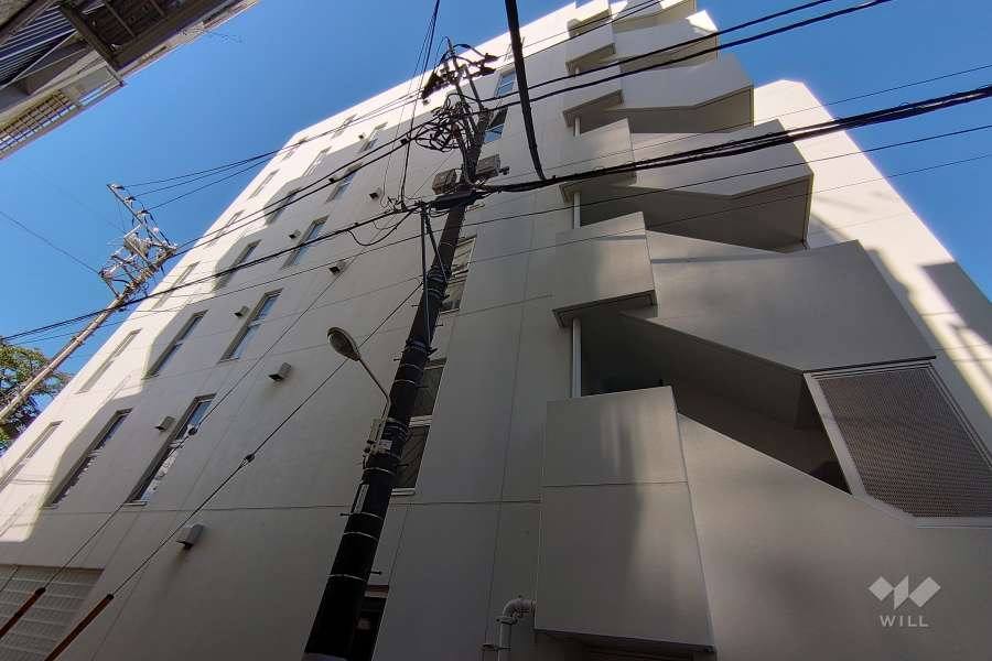 コムロンド代々木公園の外観（北東側から）