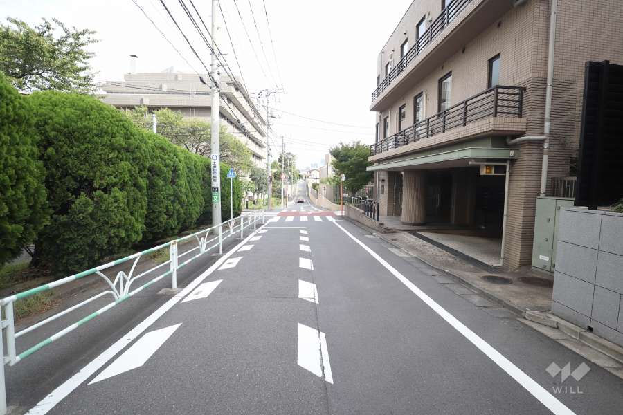 敷地北側の前面道路