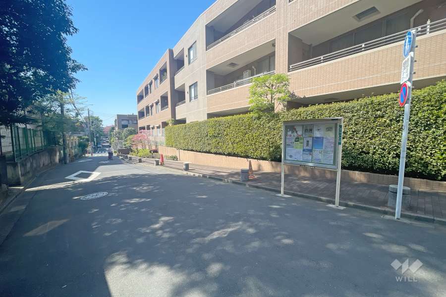 敷地南側の前面道路