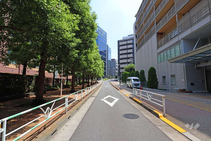 敷地南側の前面道路