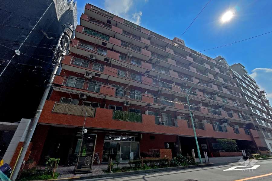 シャンボール恵比寿の外観（北西側から）