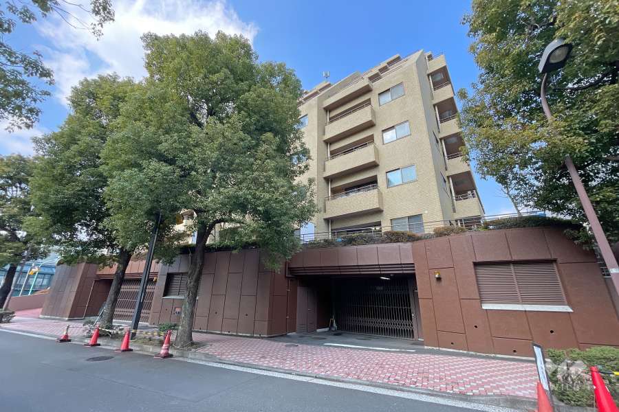 フラッツ景丘の外観（南東側から）