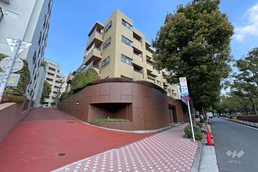 フラッツ景丘の外観（南西側から）
