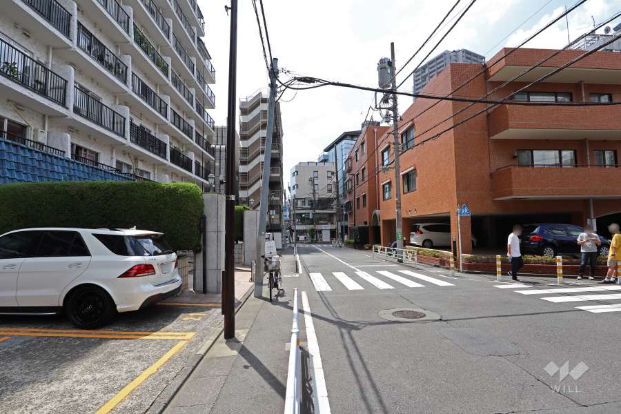 敷地南西側の前面道路