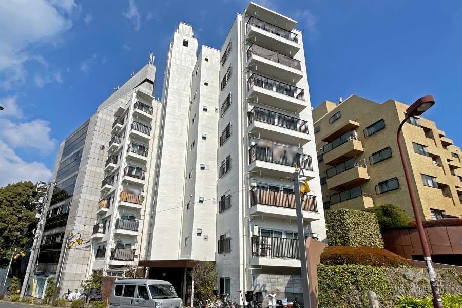 第2エビスハイツの外観（南西側から）