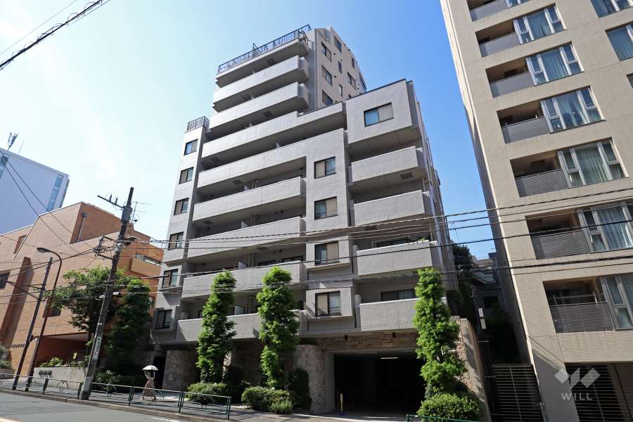 東急ドエルアルス恵比寿の外観（南東側から）