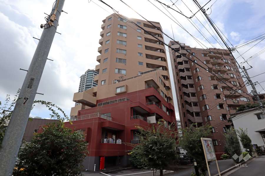 リシェ広尾の外観（北側から）