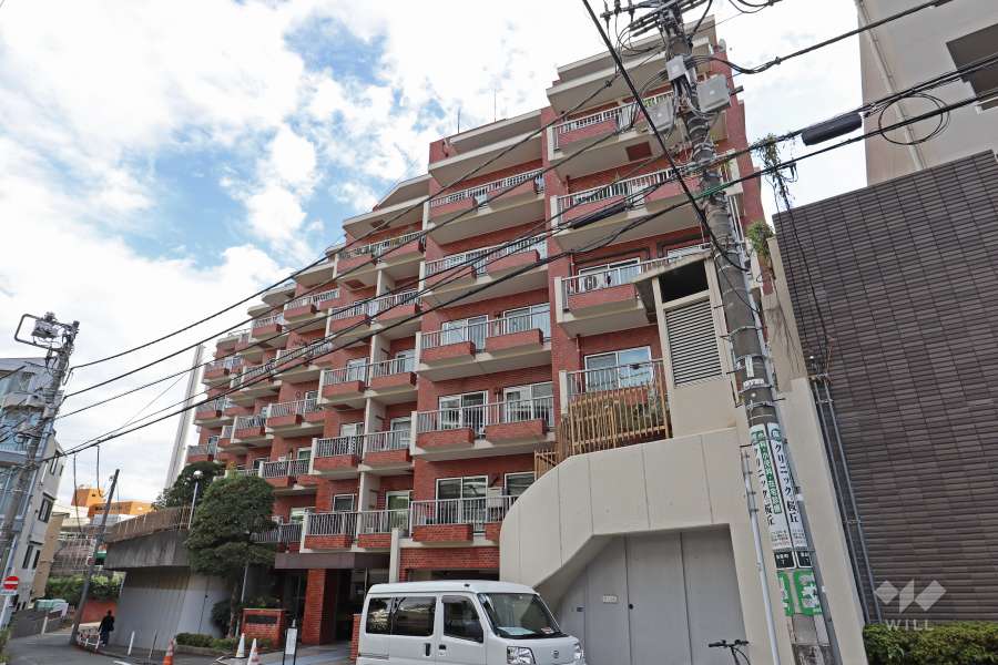 サンビューハイツ渋谷の外観（北西側から）