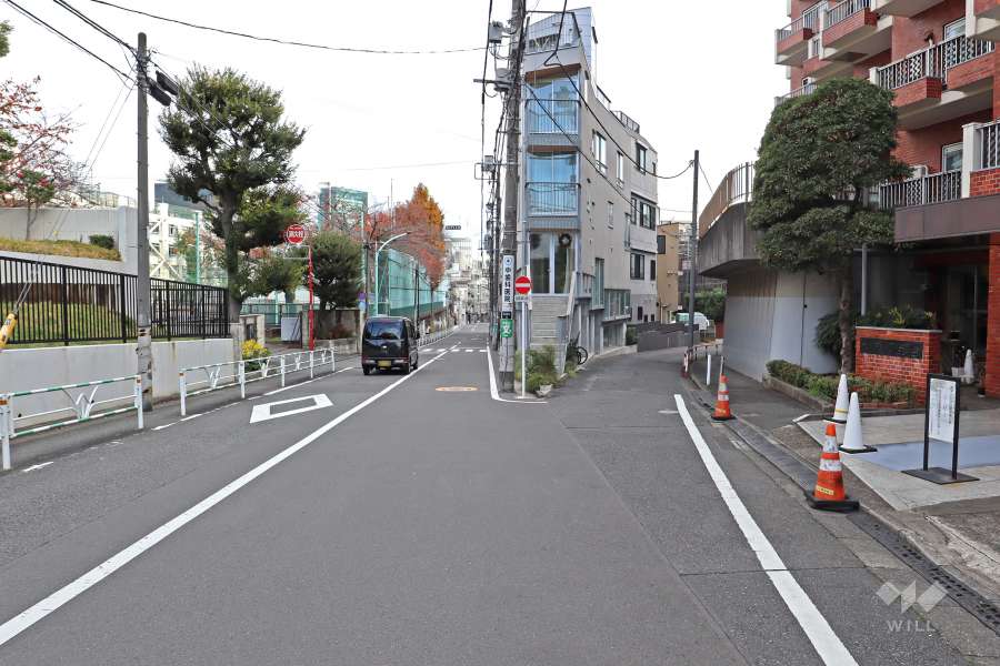 敷地北側前面道路（西側から）