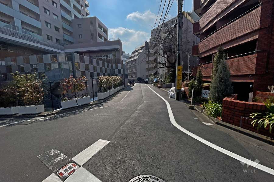 敷地側の西側道路