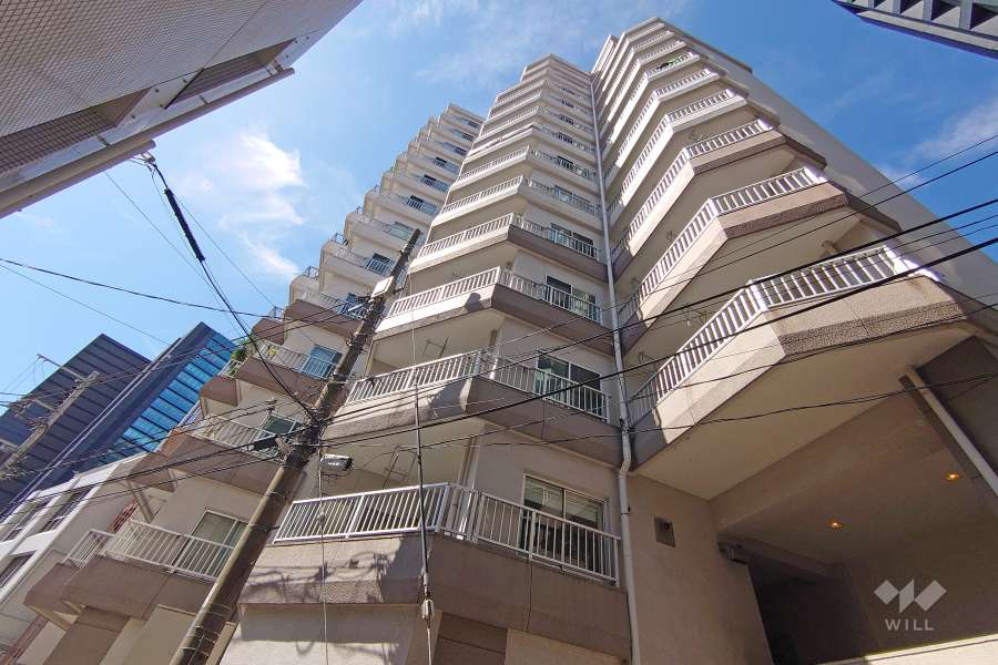 ライオンズマンション南平台の外観（東側から）