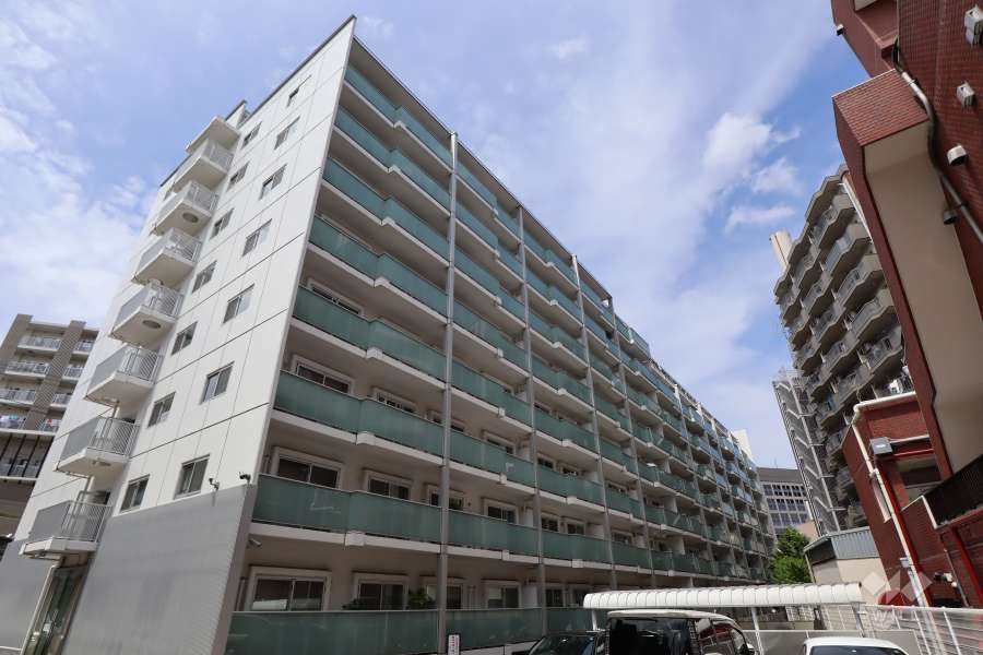 恵比寿スカイハイツの外観（南東側から）