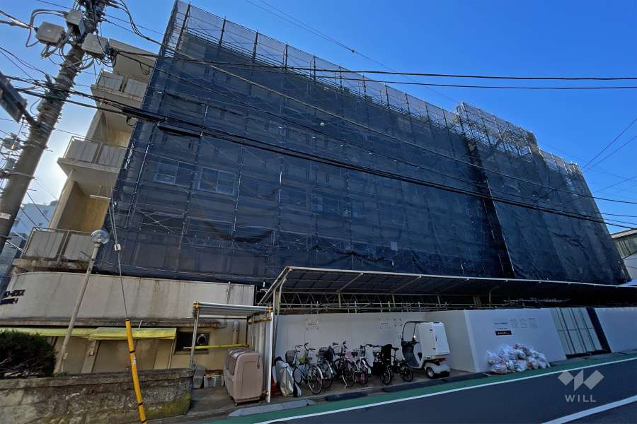 代官山コーポラス1号棟の外観（北側から）