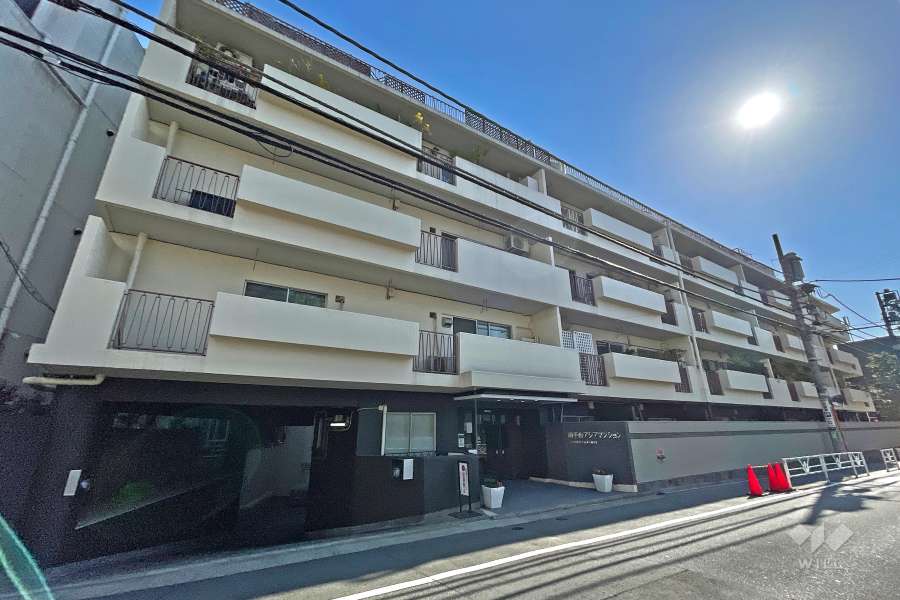 南平台アジアマンションの外観（北西側から）