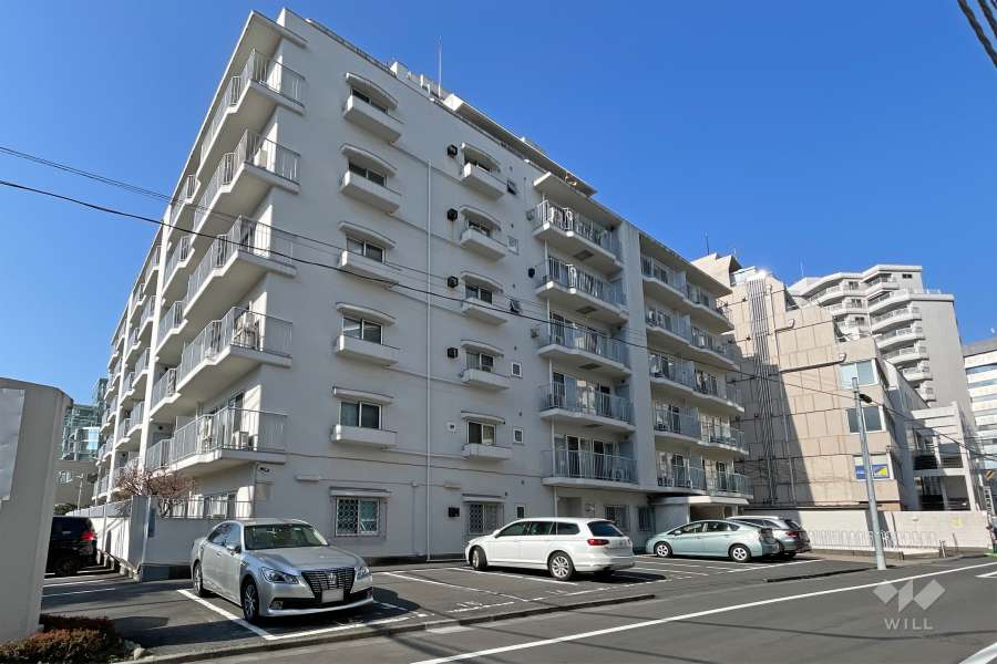 南平台セントラルハイツの外観（東側から）